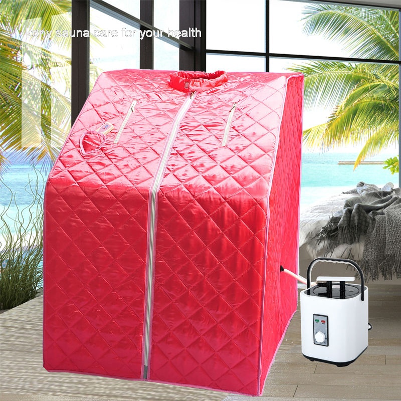 portable steam sauna room for half body with 2L steamer remote control